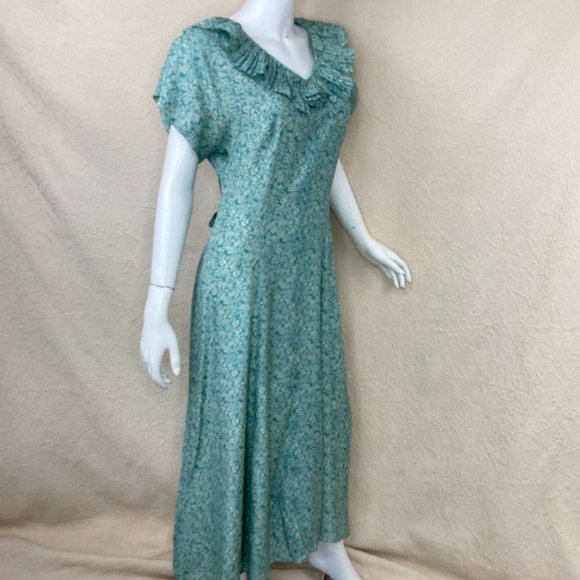 VTG 80s E.D.Michaels by Melanie Drucker Rayon Floral Midi Dress - Picture 6 of 16